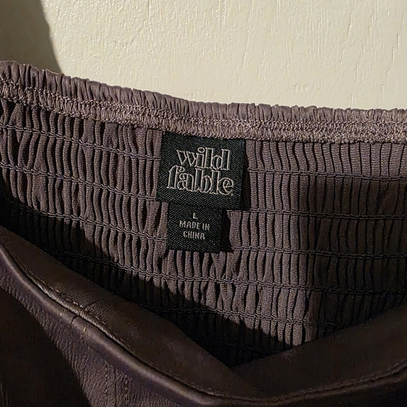 Wild Fable Purple Crop Top Size L - Picture 4 of 4